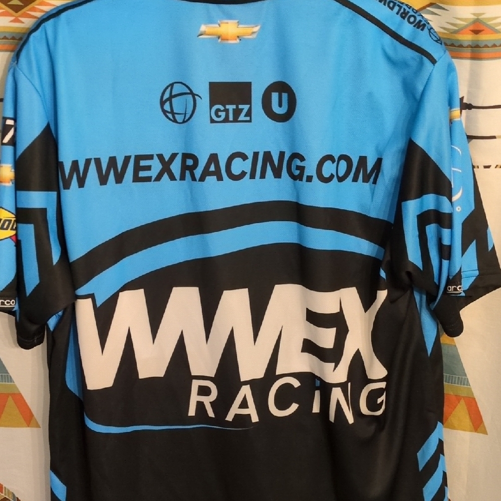 Nascar Blue and Black Racing Jersey - Picture 6 of 11